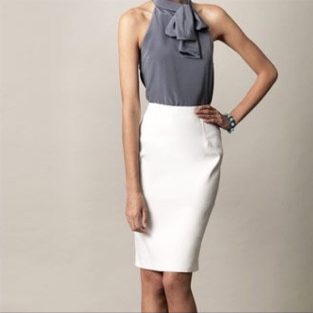 Antonio Melani pencil skirt, size 8, white